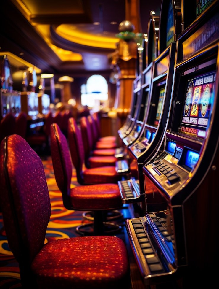 Dealer profesional di studio Bandar Poker duit 123 menyiapkan kartu untuk putaran berikutnya